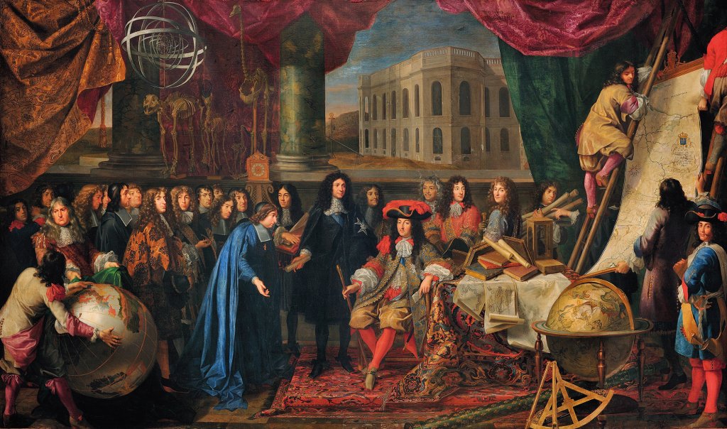Présentation par Colbert des membres de l'Académie des sciences à Louis XIV en 1667