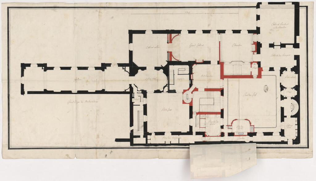 Plan légendé de l’appartement intérieur du Roi